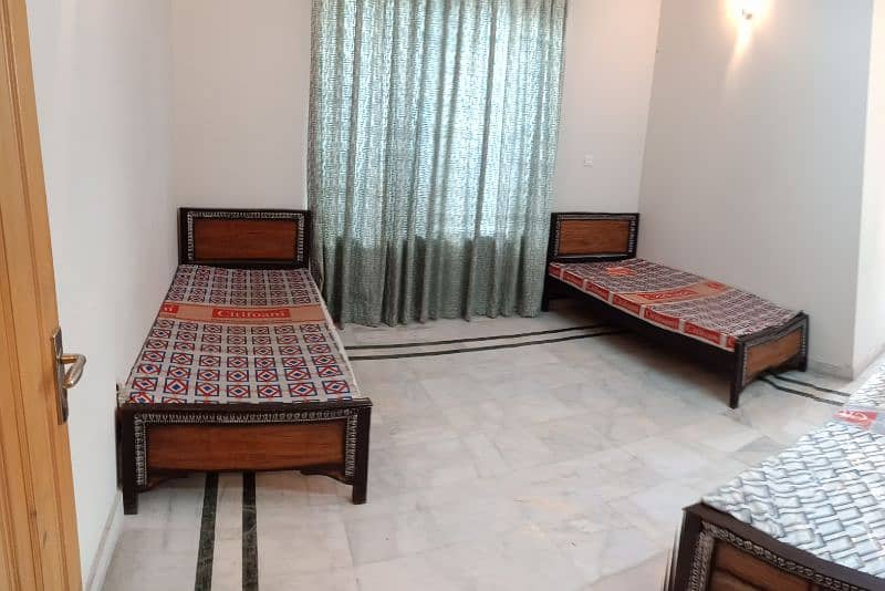 Four Seater Furnished Room with Attached washroom for Girls i-8/3 3