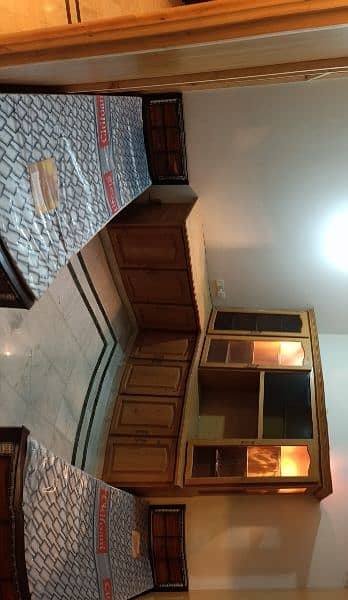 Four Seater Furnished Room with Attached washroom for Girls i-8/3 8