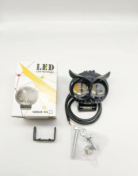 1 Pc Owl LED Headlight For Bike 0
