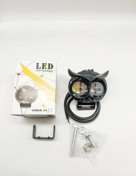 1 Pc Owl LED Headlight For Bike 1