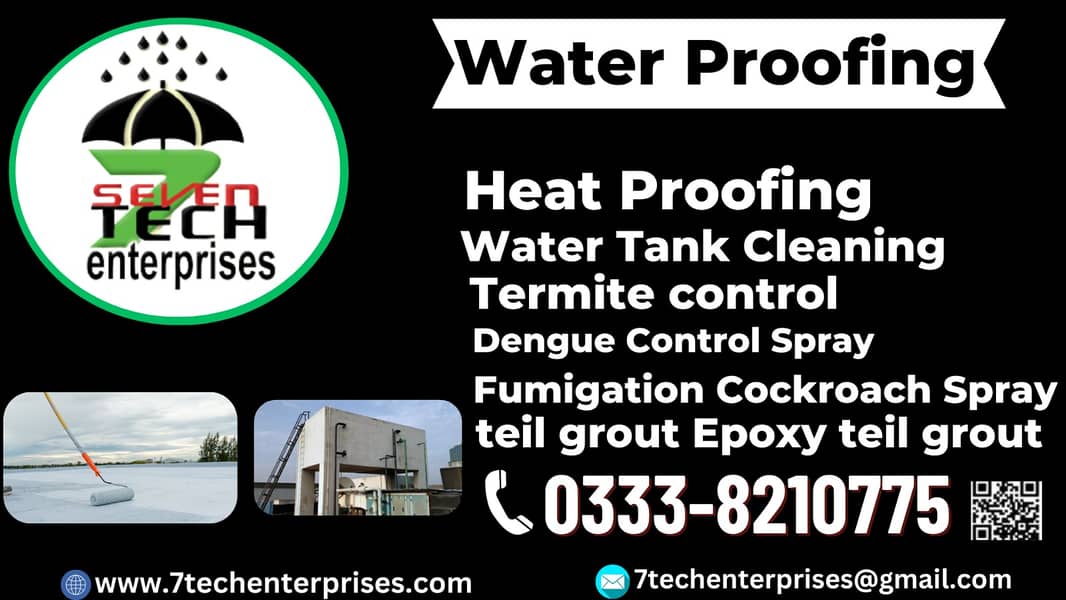 ROOF WATERPROOFING | HEAT PROOFING | WASHROOM LEAKAGE | WATER TANK 12