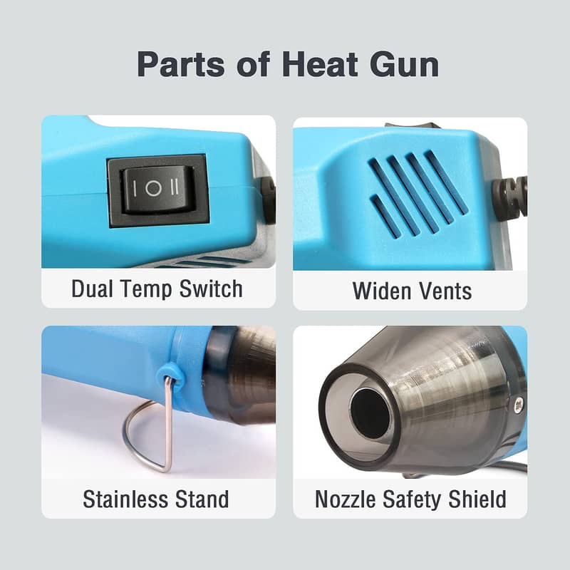 Mini Heat Gun Heater Rod Multi-Purpose Hot Air Gun Electric 1
