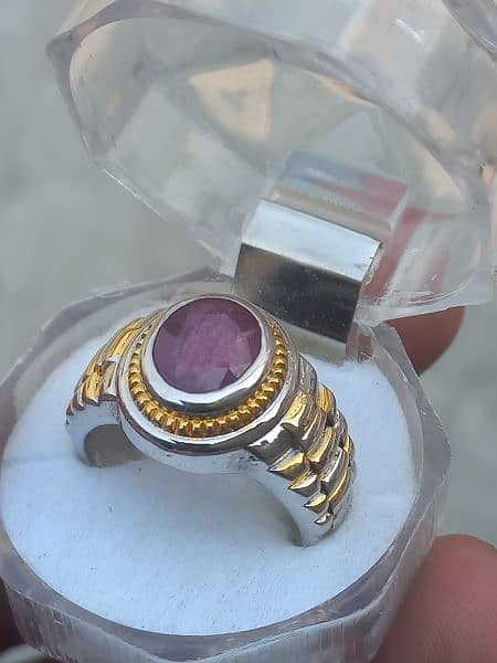 Very Attractive Rolex style Ruby Stone Ring 3