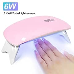 6W Mini Nail Dryer Machine Portable 6 LED UV  Manicure Lamp With USB 0