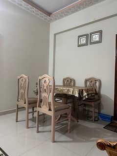 4 Seats Dinning Table Sheesham Wood Dico Paint