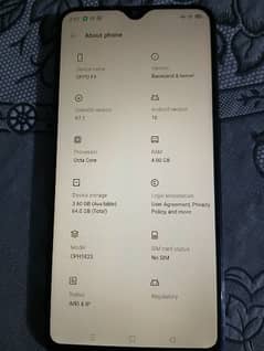 Oppo F9 4 + 64GB Negotiable