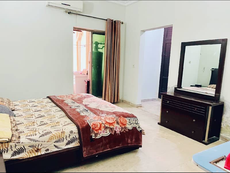 F-11 Markaz 1 Bed 1 Bath with Tv Lounge Kitchen Car Parking Available for Rent 11