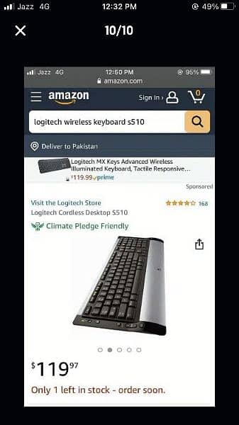 logitech orignal wireless keyboard and media controller remote 8