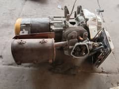 Generator engine without frame
