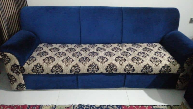 Blue Sofa Good Condition 0