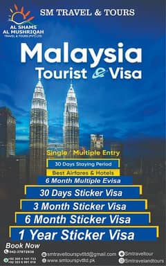 Malaysia visa/Bahrain visa/Oman Visa/UAE visa