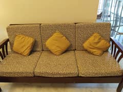 Wooden sofa 5 seaters