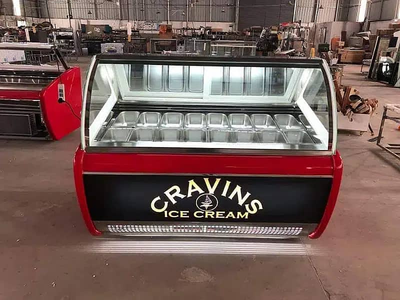 Latest Ice Cream Display Counter Freezer For Sale ice cream chiller 3