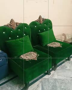unique designed green sofa chairs