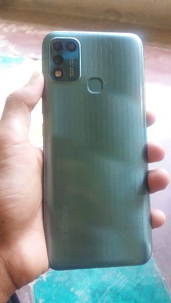 Infinix hot 11 play with charger and box finger and face lock 4