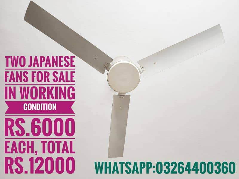 Japanese fans in working condition 0