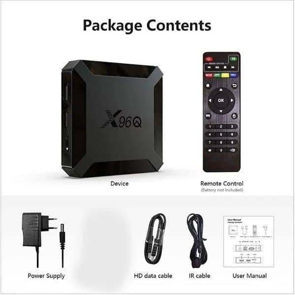 X96Q 8GB / 128GB - New Latest Model - Android 10 TV Box With Powerful 1