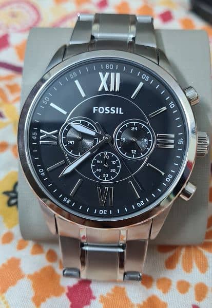 Fossil Men Flynn Chronograph Stainless Steel Watch 2