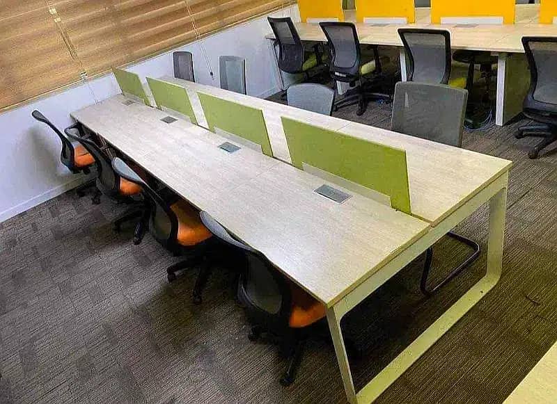 Workstation , Office Furniture Table & Chairs 6