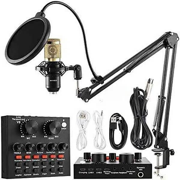 studio home recording mic set, streaming, youtuber video mic, singing 0