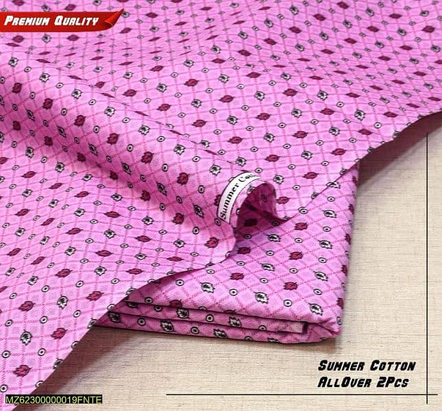 2 PC's Women Unstitiched Cotton Printed Suit #03088751067 18