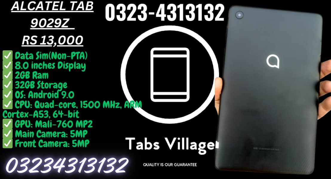QUA tab 3GB RAM and 32GB ROM with 1 year warranty and accessories 17