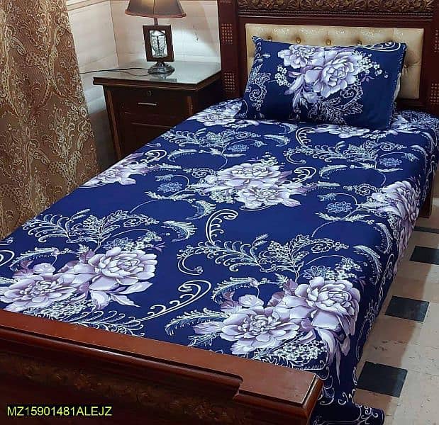 Bedsheet Single Bed Cotton Printed*03088751067 2