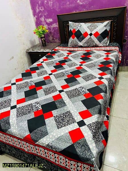 Bedsheet Single Bed Cotton Printed*03088751067 0