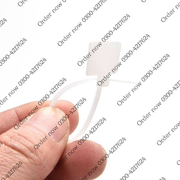 100x White Zip Ties Network Cable Write Wire Power Cable Label M 8