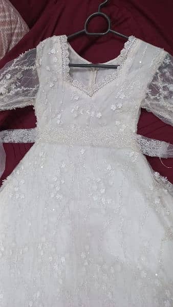 bridal white Western type dress with headcover and its cancan 11
