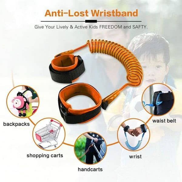 Child Anti Lost Strap, Wrist Band for kids 2