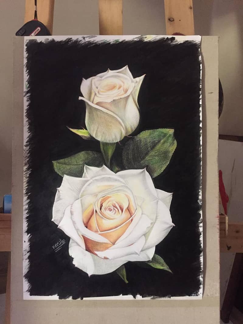 Hand Made White Rose 0