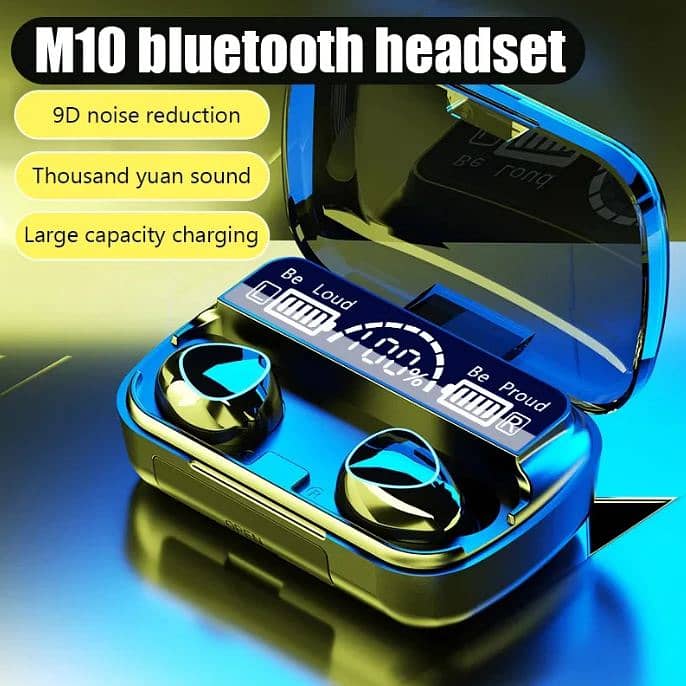 M10 TWS Wireless Headphones Touch Control Bluetooth 1