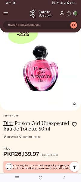 Christian Dior Poison Girl Edp Perfume For Women 50MI 2