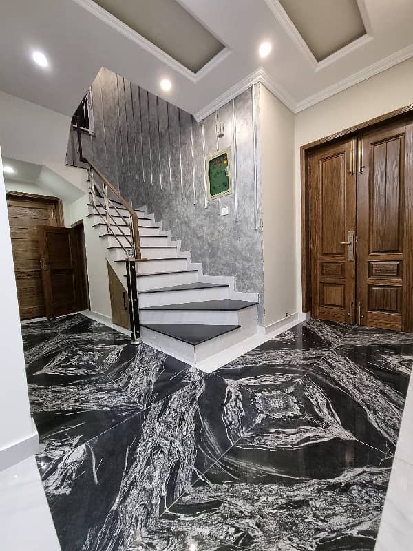 10 Marla BRAND NEW FIRST ENTERY FACING PARK double storey luxery leatest modern stylish house available for sale in valancia town lahore by fast property services real estate and builders lahore with original pics 1