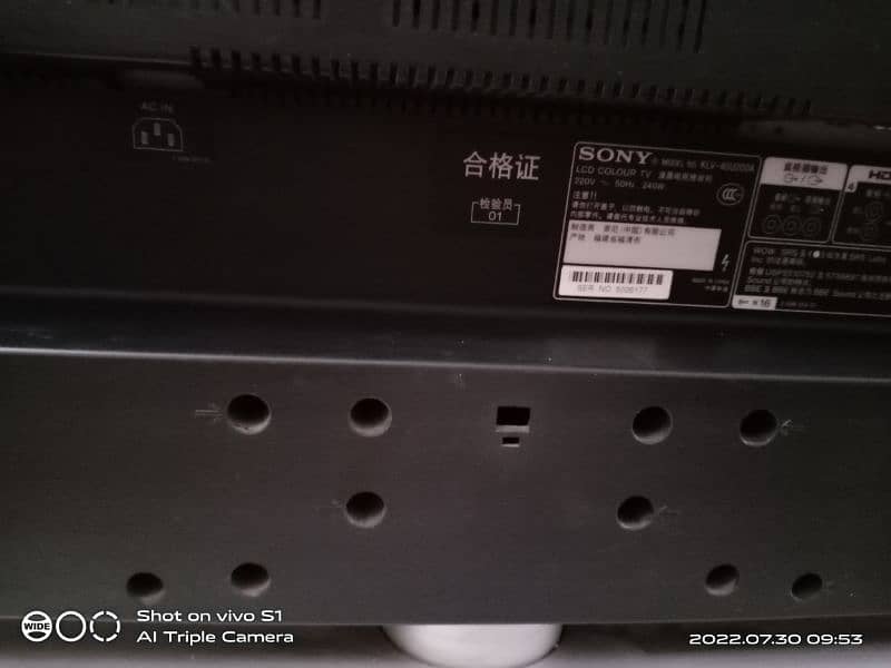 original Japanese Sony LED TV hy 5