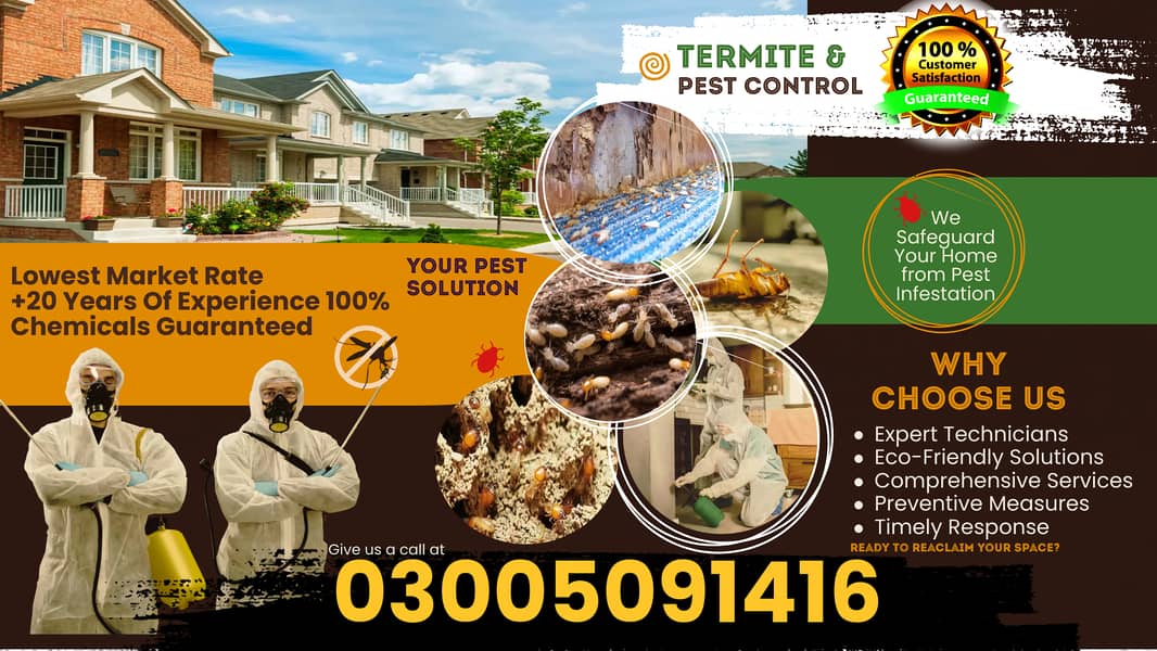 Pest Control/Termite Control/Fumigation Spray/Deemak Control Services 0