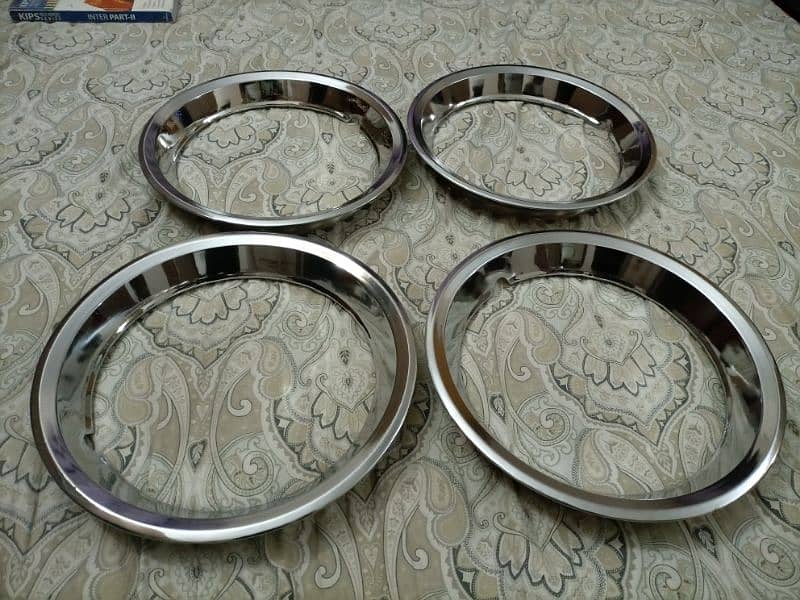 12,13,14 inch crome steel rings for all car stapni rims 2