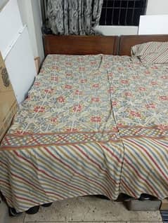 2 pairs of pure sheshum wood single bed