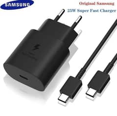 Samsung Original Charger 25W Super Fast charger With Type C  Cable
