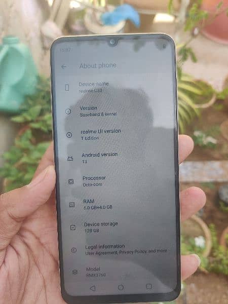 realme c53 condition 10/10 all ok with box and original chargar 6/128. 5