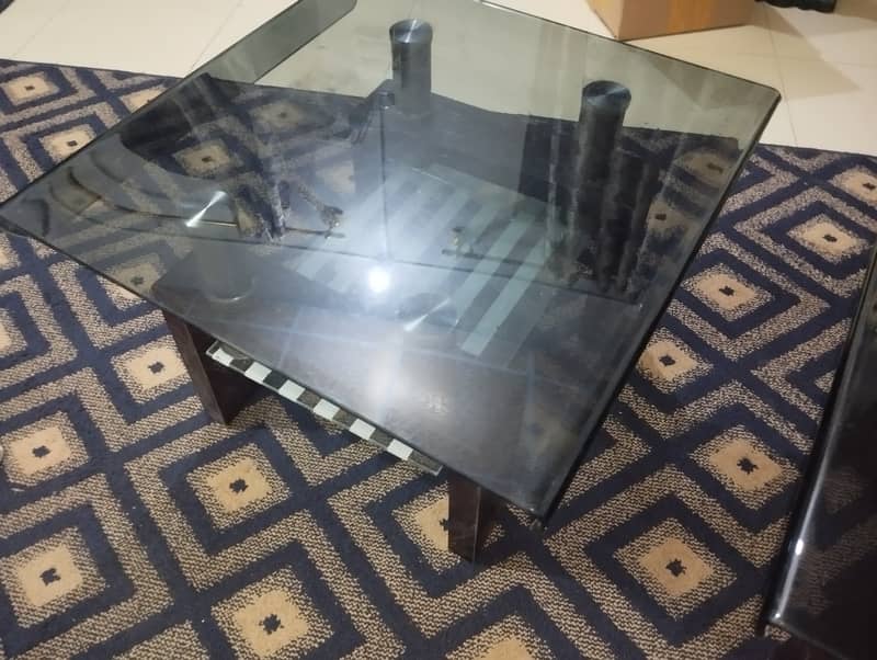 Square Center Glass Table 1