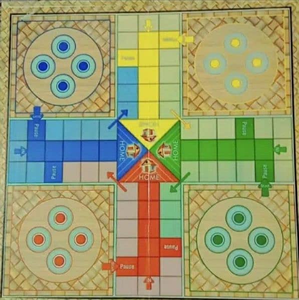 2-in-1 4 players & 6 players Ludo Playing Board Game 1