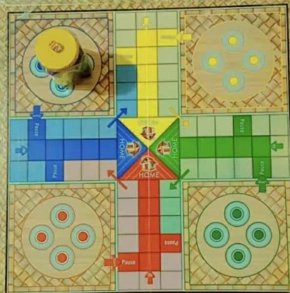 2-in-1 4 players & 6 players Ludo Playing Board Game 2