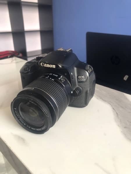 Canon EOS 650D camera with accessories 1