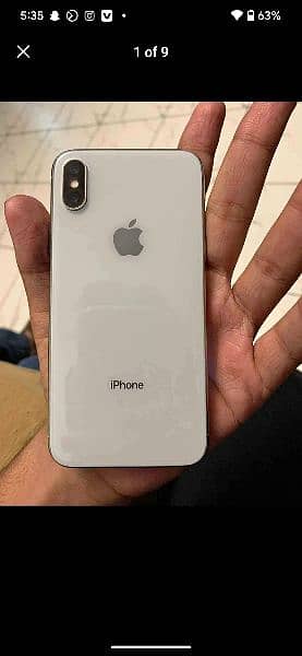 Iphone x 256gb PTA APPROVED fu Kit White 9/10 Exchange possible 5