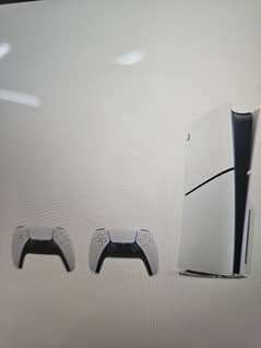 PS5 slim (disc) with 2 controllers