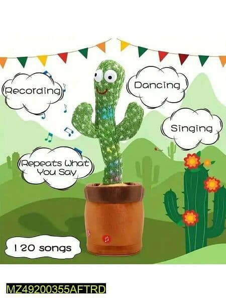 Dansing cactus Plush Toy For kids 2