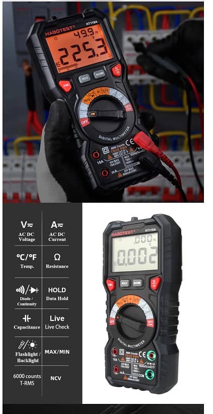 Multimeters and Clamp Meters for electric measurement solar Rs 2600 14