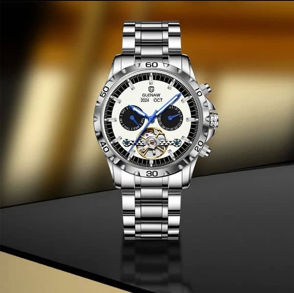 WATCH GLENAW Mechanical Watch Year Month Business Watches GL8961 1